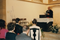 Preaching at St Martin in the Wall, Prague, 2001