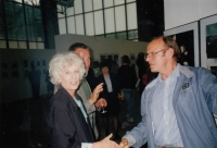Lausanne Exhibition Hall with Olga Havlová, 1990
