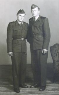 Photo from military service - with Evžen Andres