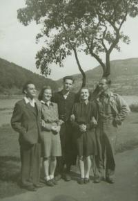 With friends - L.CH. second from right