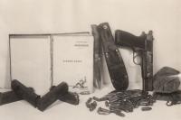 Weapons seized from M. Kopt during his arrest in 1954