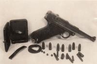 Weapons seized from M. Kopt during his arrest in 1954