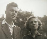 Mariana Hovorková with her husband