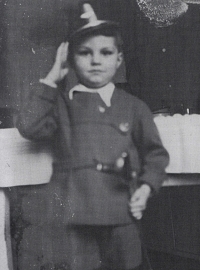 Jan Přeučil as 4 years old 