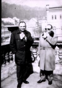 Jan Bugel in Karlovy Vary in the 70s