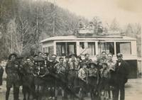 Scout trip to Vydra river in Bohemian Forest (1934 or 1935)