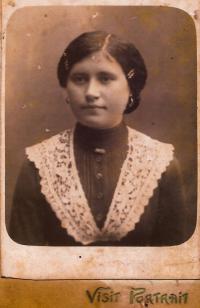Aunt Anežka Rezková - murdered during the burning of Český Malín July 13, 1943