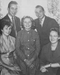 year 1967 - with siblings - from the left - Standa-Hana-Vašek and Eva