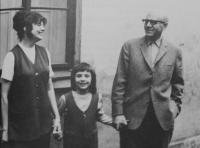 1970 - with Otto Ornest and daughter Svatava