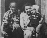 1974 - Parents with their granddaughter Ester