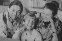 1980 - with Otka Bednářová and daughter Ester