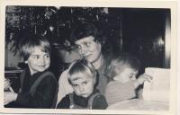 With children, cca 1959