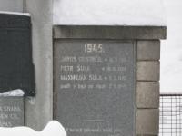 Names of people who died during the fight with Germans in May 1945, Crhov 2010