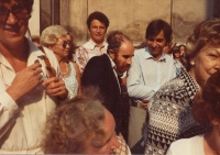 Odhalování pamětní desky T. G. Masaryka ve Vídni; 1982