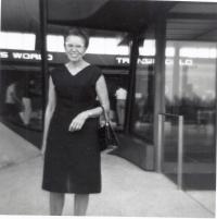 Červenec/srpen 1968, Vlasta Moravcová, vdova po gen. Moravcovi, Washington, D.C. USA