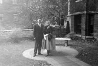 1953, Washington, D.C., wedding day of Tatiana Moravec and Richard A. Gard