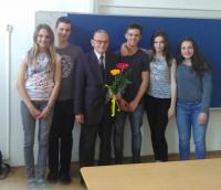  Mr. Hradec with the pupils from J. Seiferta school - March 2016