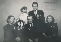 Miroslav Hampl's wedding photo (1955)