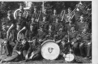 Military music band in PTP Rajhrad - July 1952