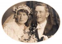 parents - Antonín Holík and Vincencie Mrskošová - 1922
