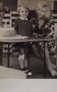 Photo with daugher in 1967