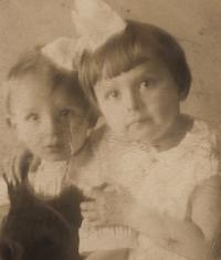 With her brother Josef 2