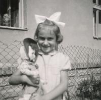 Sister Lenka in summer 1942 (Pardubice)