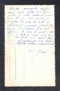 Ukázka korespondence Josefa Zeleného s matkou během války