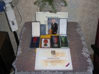 A collection of commemorative items of Rudolf Parobek recalling his engagement in the National Liberation Army of Yugoslavia
