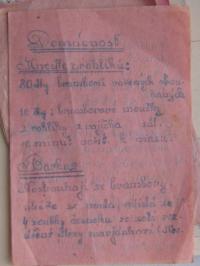 Notes that the witness wrote on toilet paper while in Terezín (3)