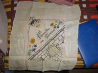 A napkin made by the witness in Terezín