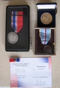 Metoděj Osladil's medals