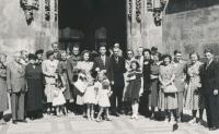 Věra a Pavel, svatba, 1950
