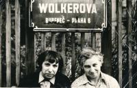Viktor Pivovarov with Ilja Kabakov in Prague (1982)