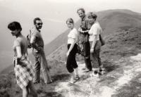 1982; Roháče, on holiday with the Šimečkas and his daughters