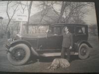 Her father with his car in Stromovka