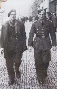 Jiří Fochler (right) in Prague