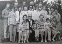Birthday Party of Alfons Limpouch, with children and grandchildren, 1975