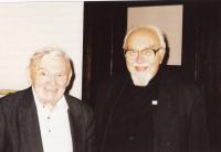 With professor Bič, 2000