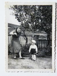 Vaclav Zelenka with grandmother