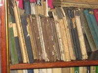 The bookcase still contains Czech books which her ancestors brought with them to Volhynia