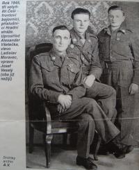 From the left: Ladislav Moravec, Alexander Všetečka, Josef Veselý