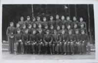 Šolc's platoon in 1937 (Miroslav Šolc in the second row, fifth from the right)