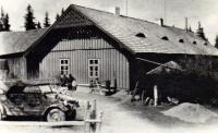 gamekeeper's cabin in Zlatá Studna in 1949