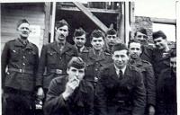 Herzán na zednickém kurzu během služby u PTP v roce 1954