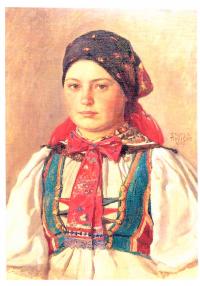 Her aunt Anna Jurdičová - a painting by O. Ruzicka