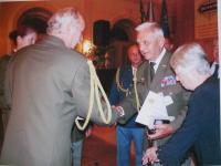 Předávání vyznamenání Otakaru Rieglovi v září roku 2010 v Moravské Třebové
