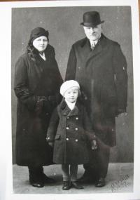 With his grandparents