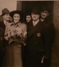 Svatba švagrové Heleny před odjezdem do Terezína