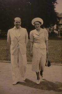 With her first husband Dr. Jiří Švarc
